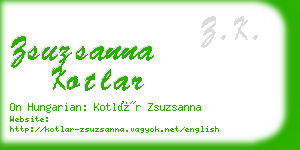 zsuzsanna kotlar business card